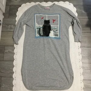 Vintage “Kittens” Teeshirt Nightshirt 3D Cats Looking  Out Window At Car…